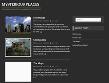 Tablet Screenshot of mysteriousplaces.com